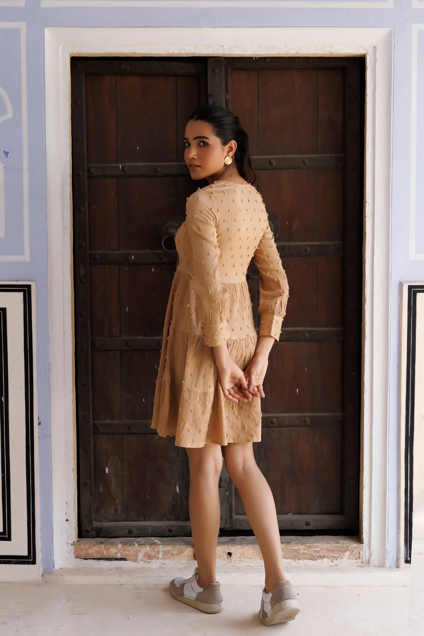 Biscuit Beige Dress Ragavi