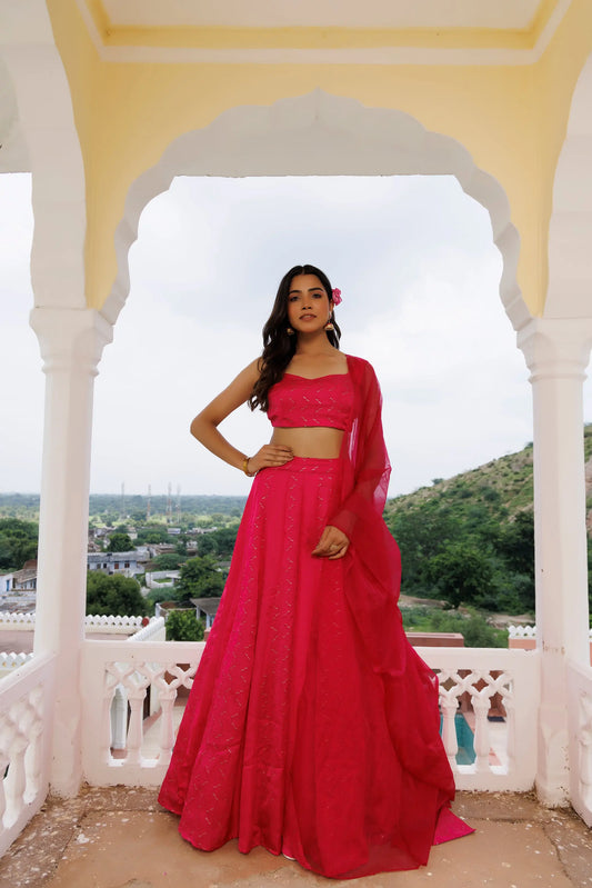 Dilruba Pink Lehenga Set Ragavi