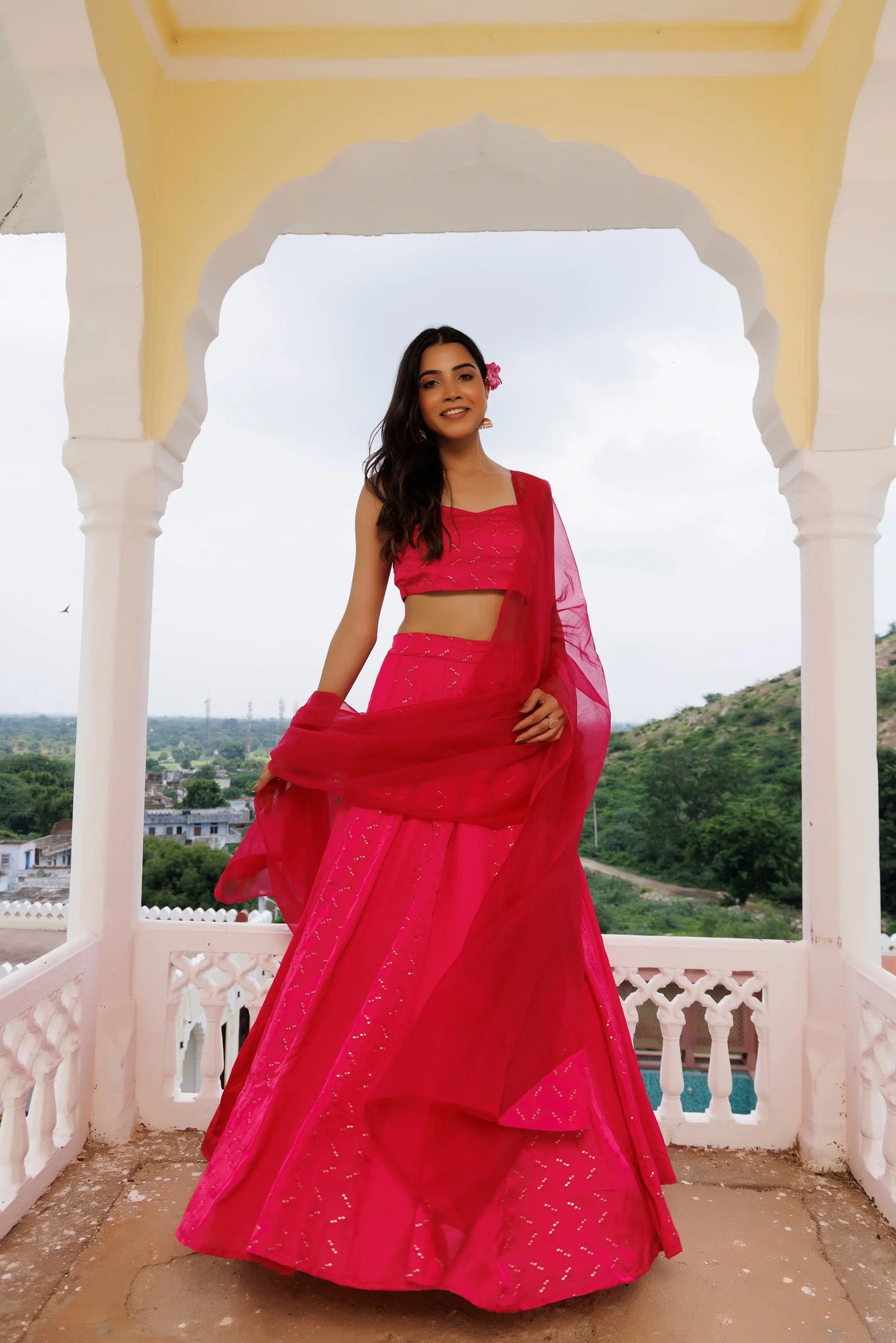 Dilruba Pink Lehenga Set Ragavi