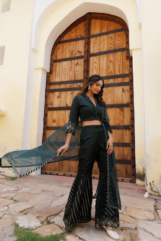 Gulf Green Co-Ord Set Ragavi