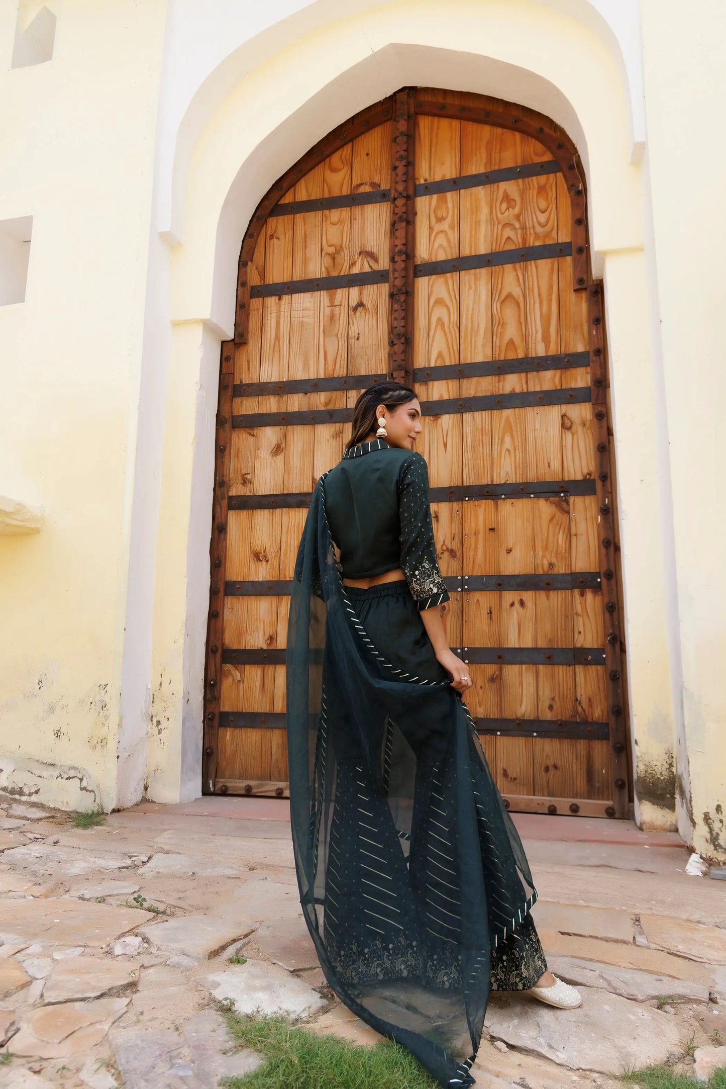 Gulf Green Co-Ord Set Ragavi
