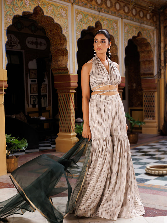 Northern Droplet Grey Green Co- Ord Set