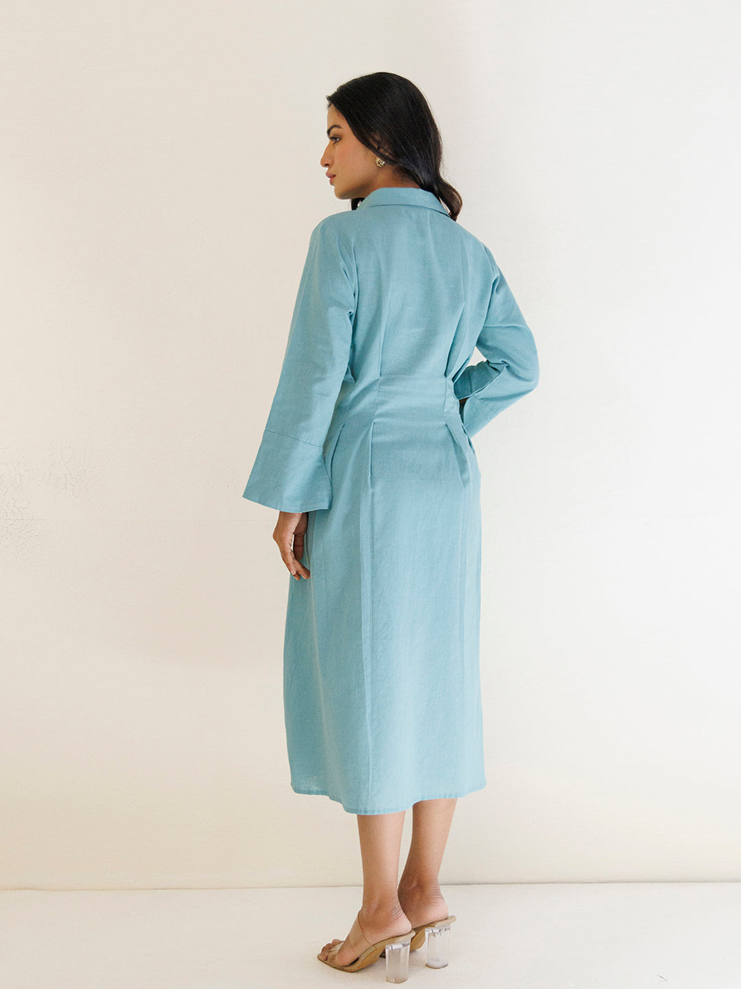 Asher Blue Midi Dress