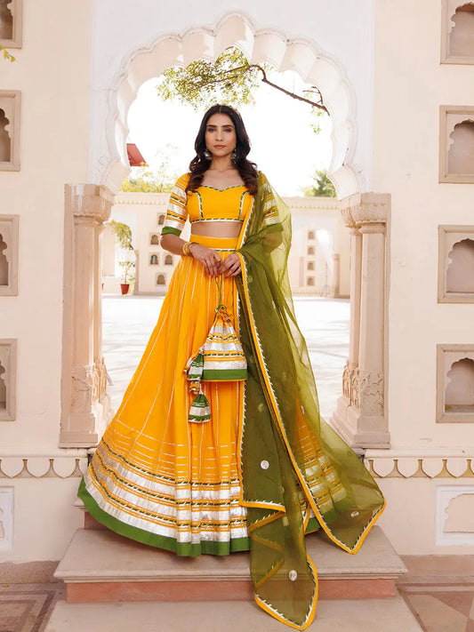 Lemon Chrome Yellow Lehenga Set RAGAVI