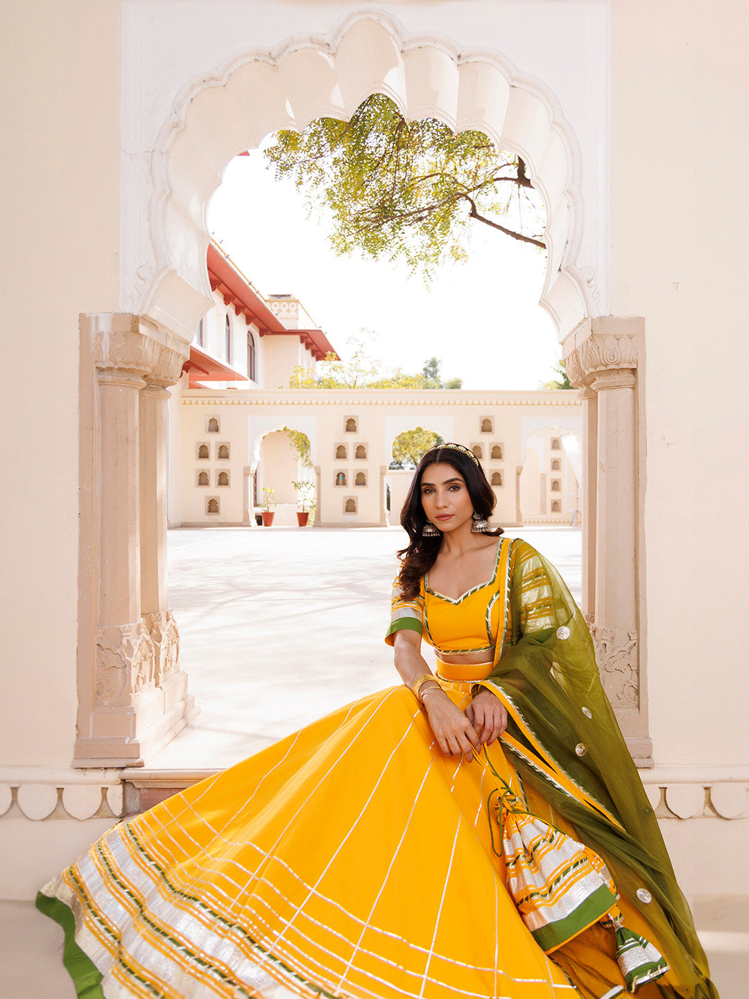 Lemon Chrome Yellow Lehenga Set