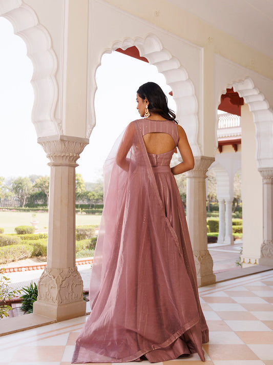 Ash Rose Lehenga Set