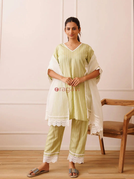 Seafoam Green Suit Set - Ragavi