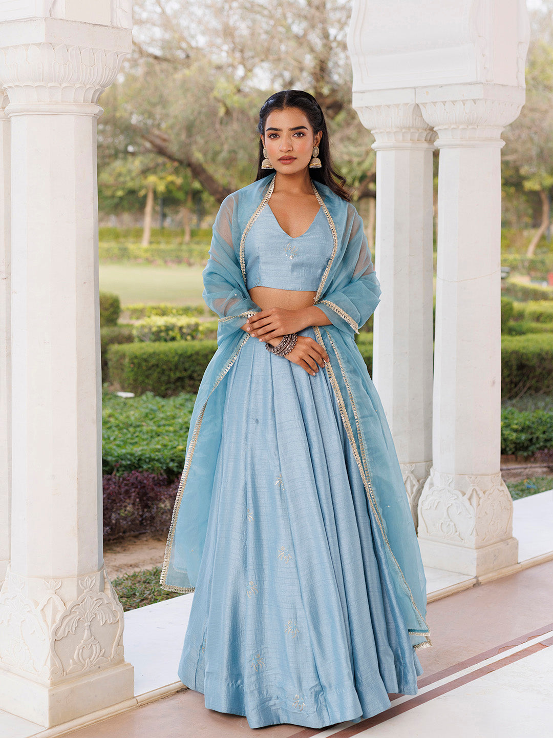 Coastal Blue Lehenga Set