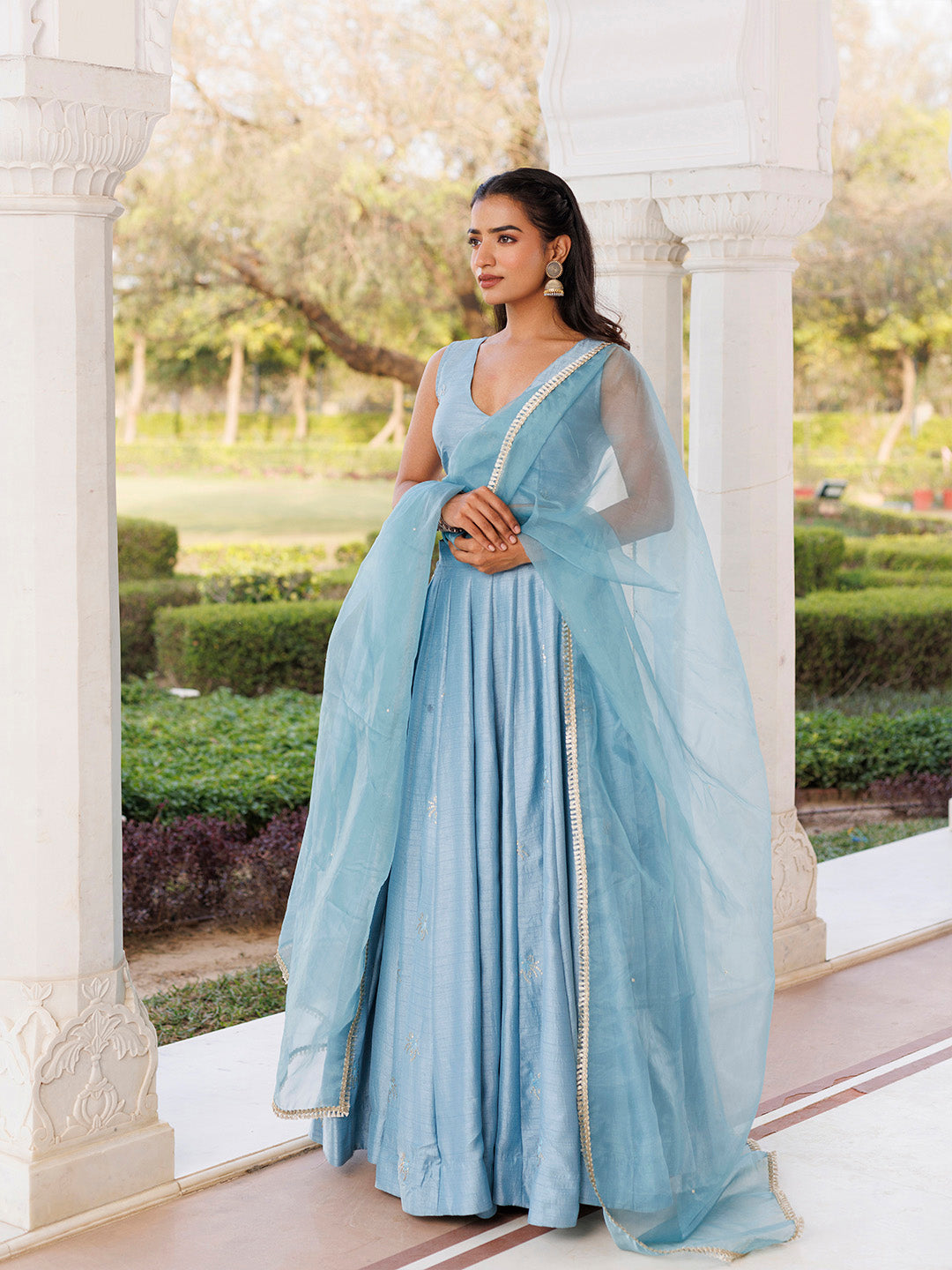 Coastal Blue Lehenga Set