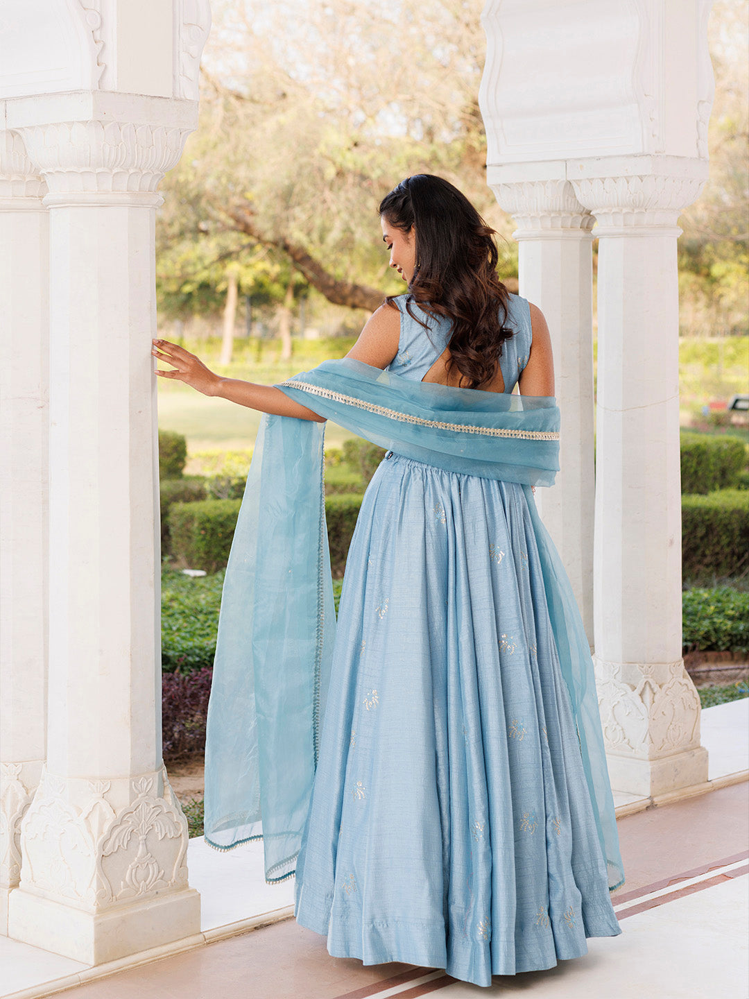 Coastal Blue Lehenga Set