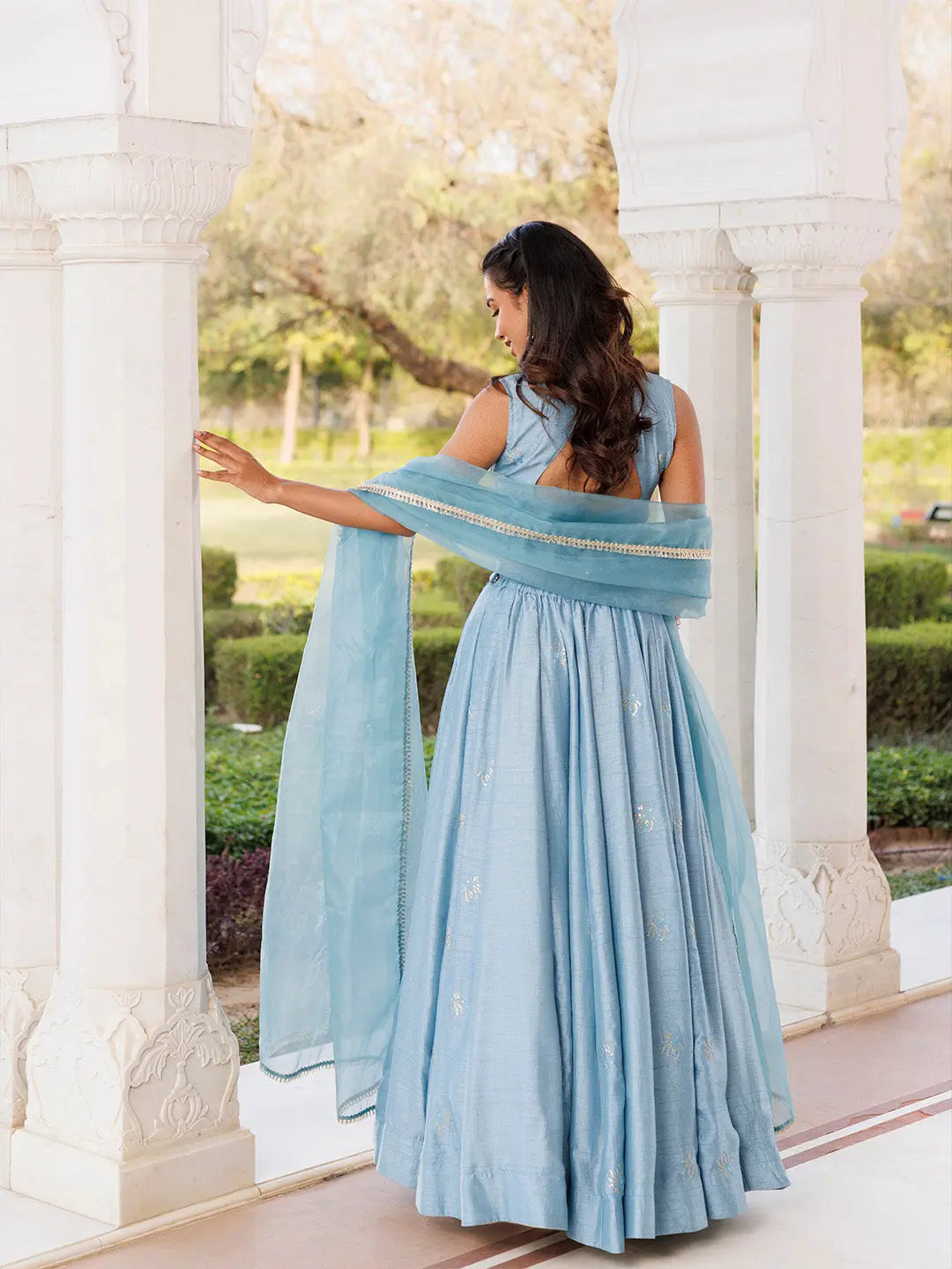 Coastal Blue Lehenga Set RAGAVI