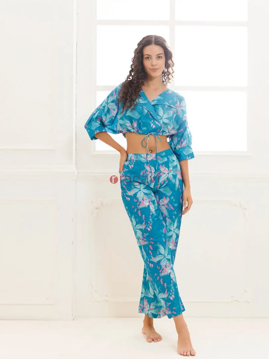 Aventurine Green and Pink Co-ord Set - Ragavi