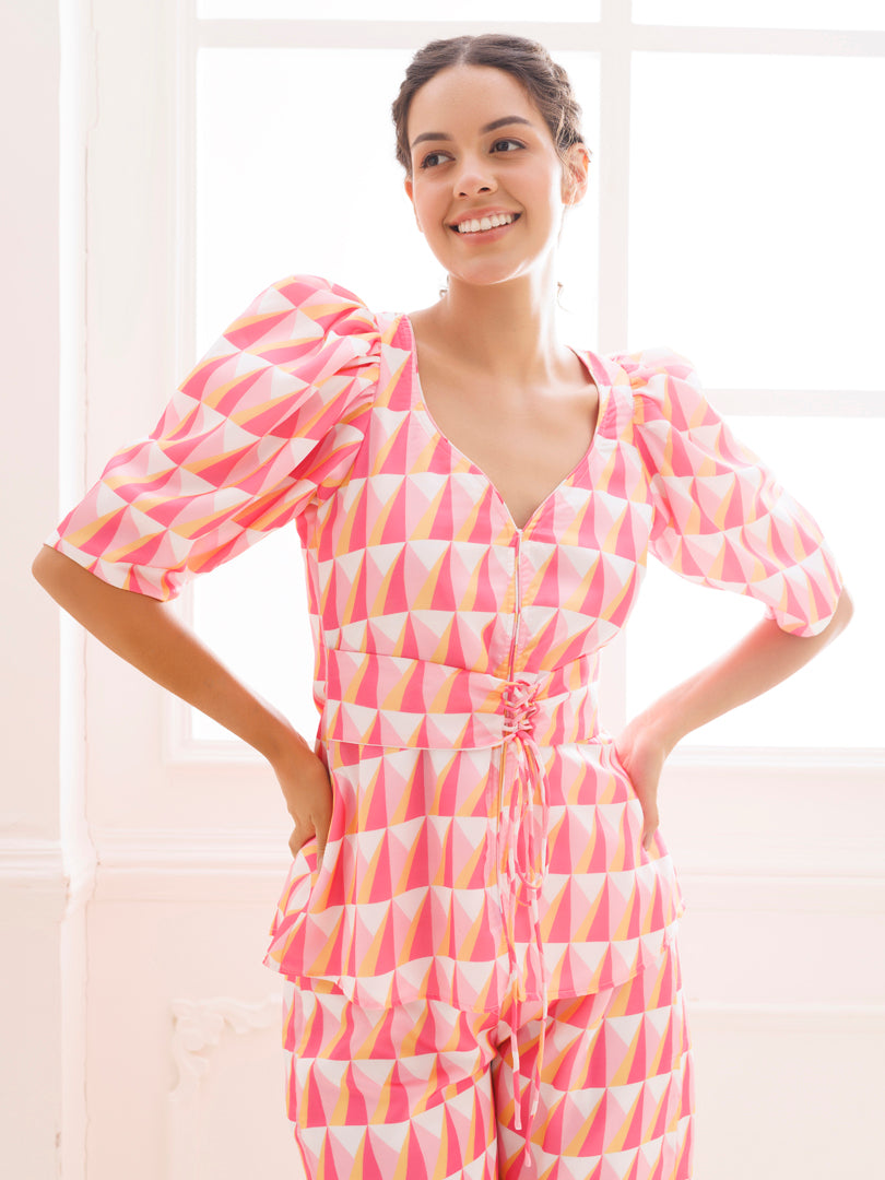Procelain Rose Pink Co-ord Set