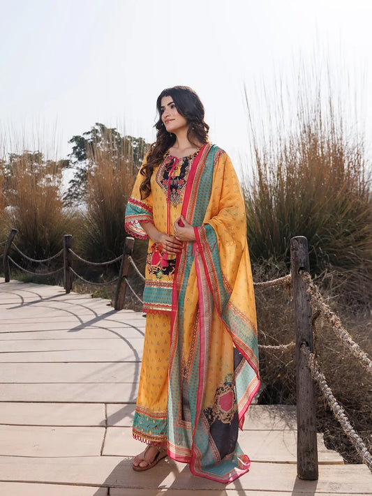 Sunstruck Yellow Muslin Kurta Set - Ragavi