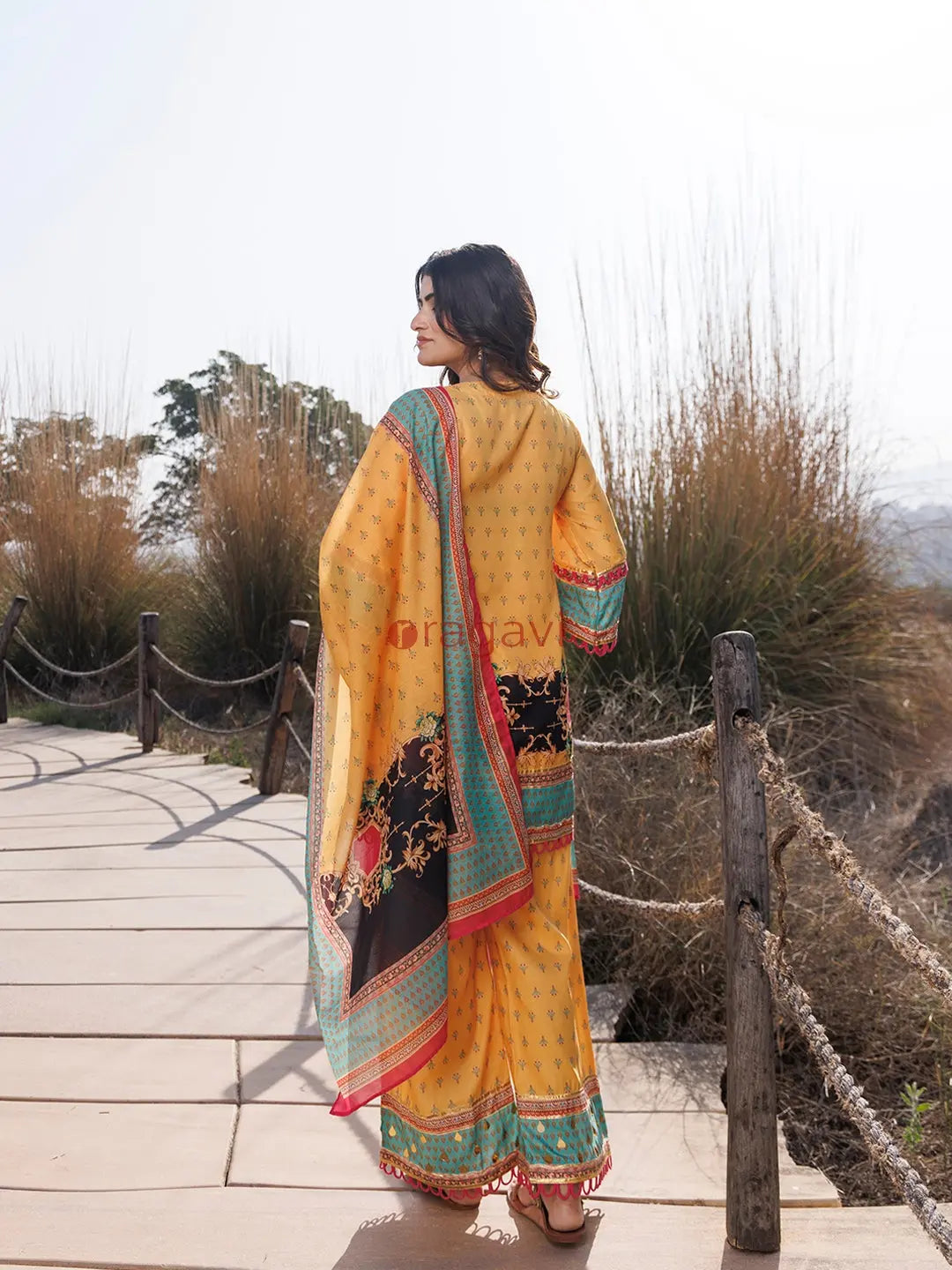 Sunstruck Yellow Muslin Kurta Set - Ragavi
