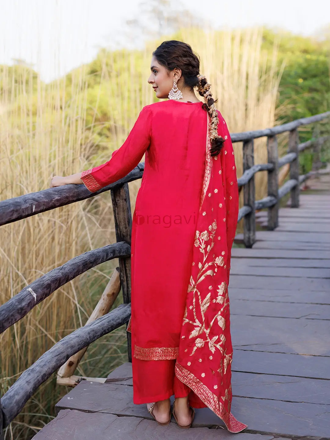 Rani Pink Suit Set - Ragavi