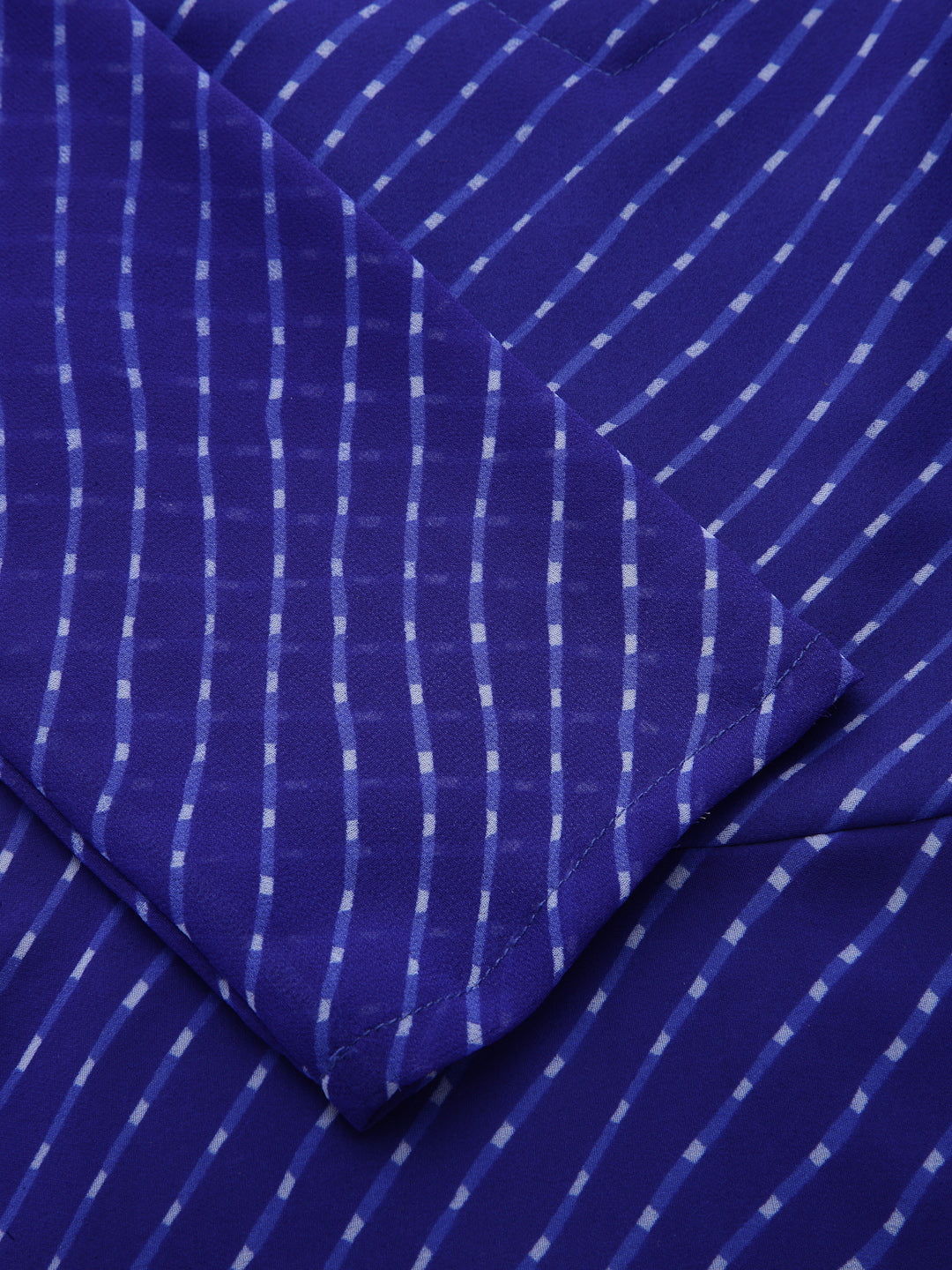 Skydiver Blue Leheriya Kurta Set