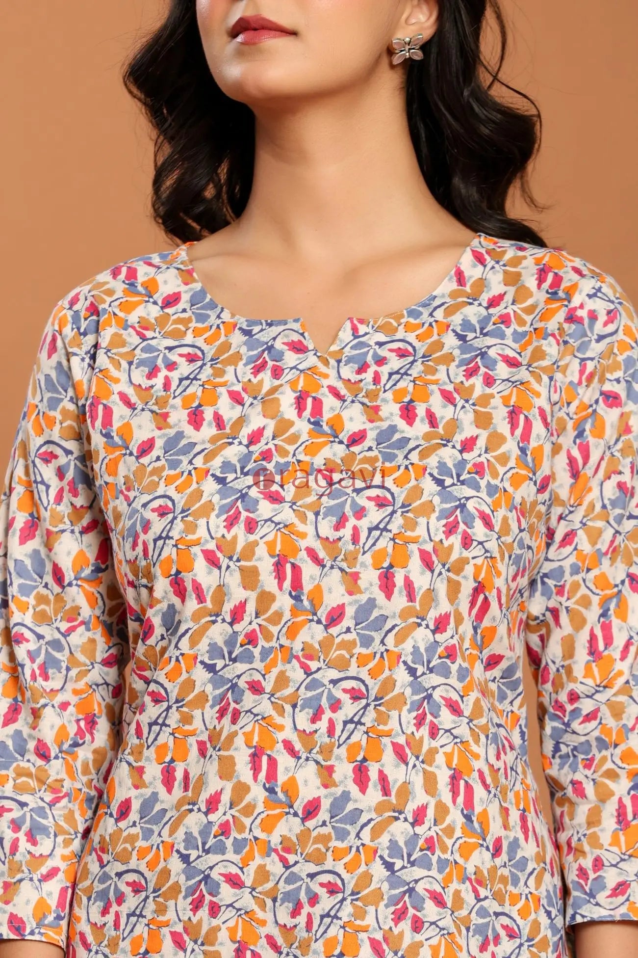 Multicolor Printed Cotton Co- Ord Set - Ragavi