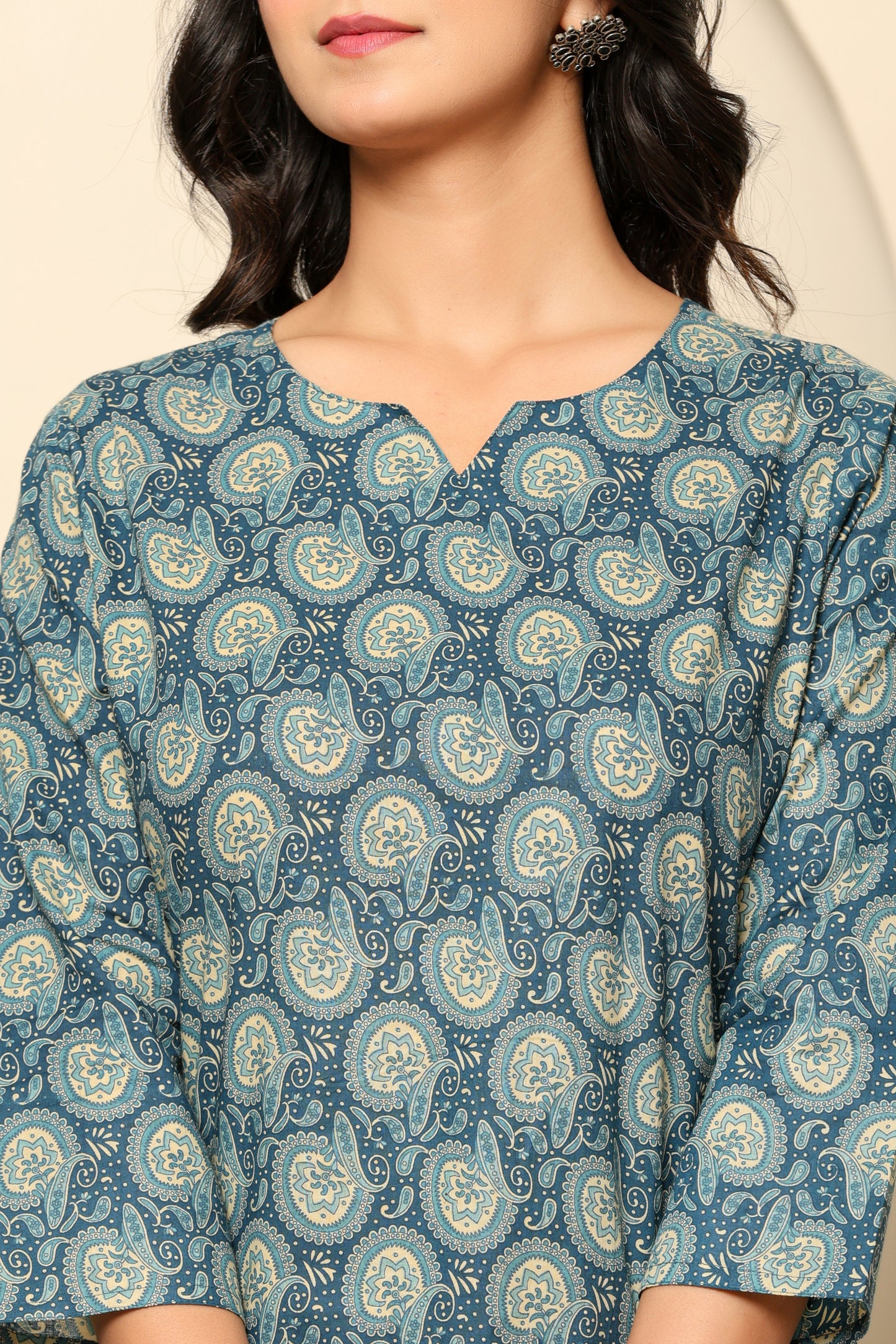 Blue Printed Cotton Co-Ord Set