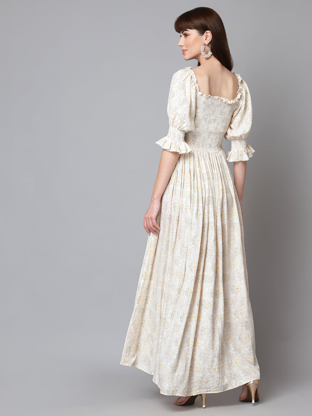 Off White printed dress
