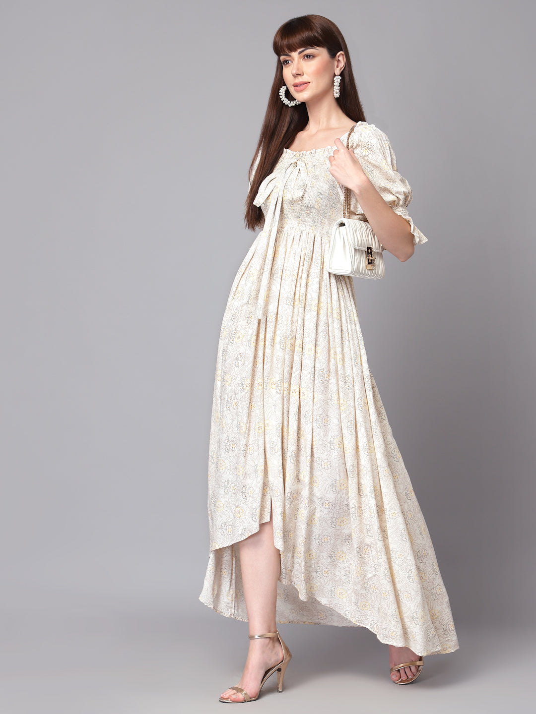 Off White printed dress