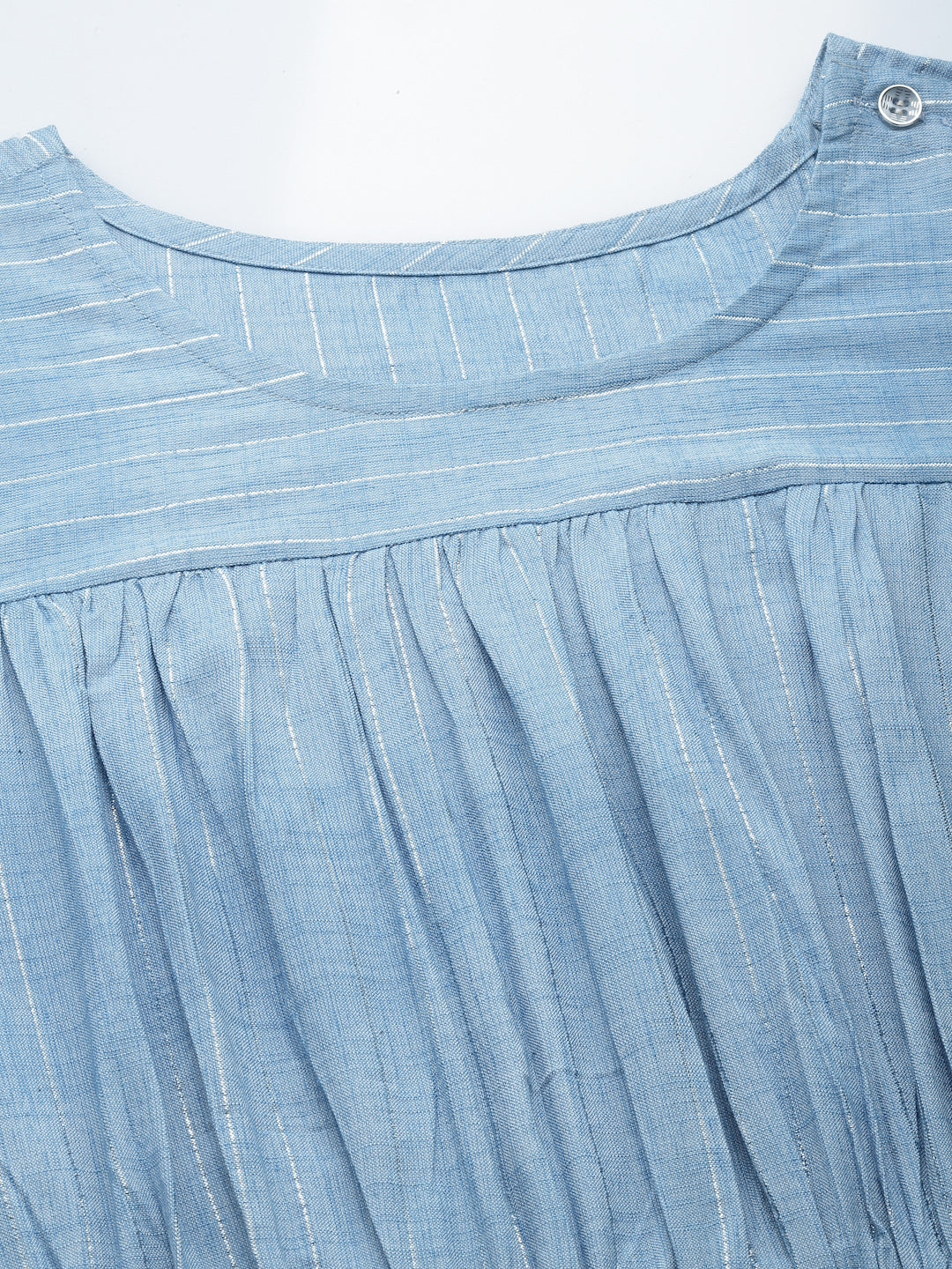 Denim Blue Lurex Dress