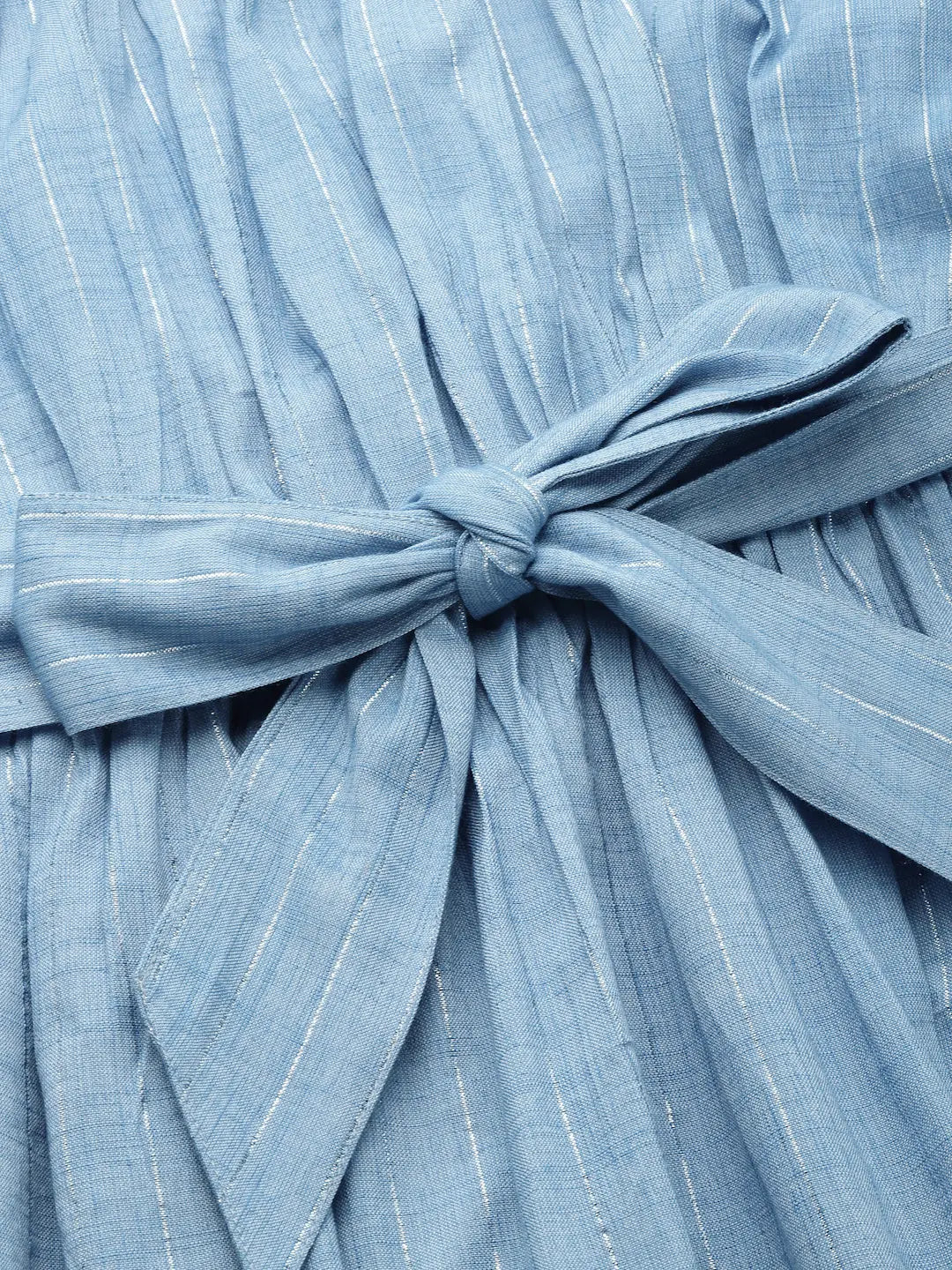 Denim Blue Lurex Dress Ragavi
