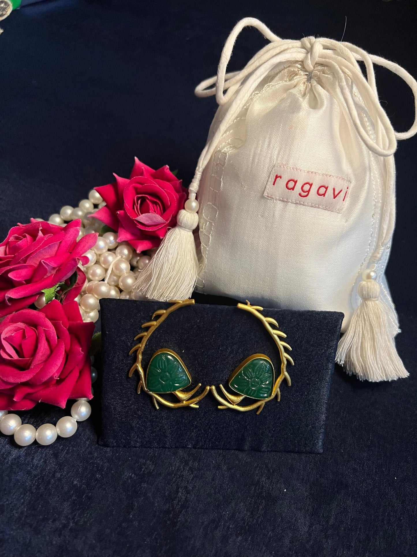 Gulf Coast Green Earrings Ragavi