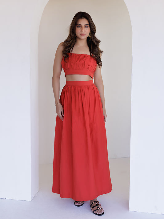 Aurora Red Co-Ord Set