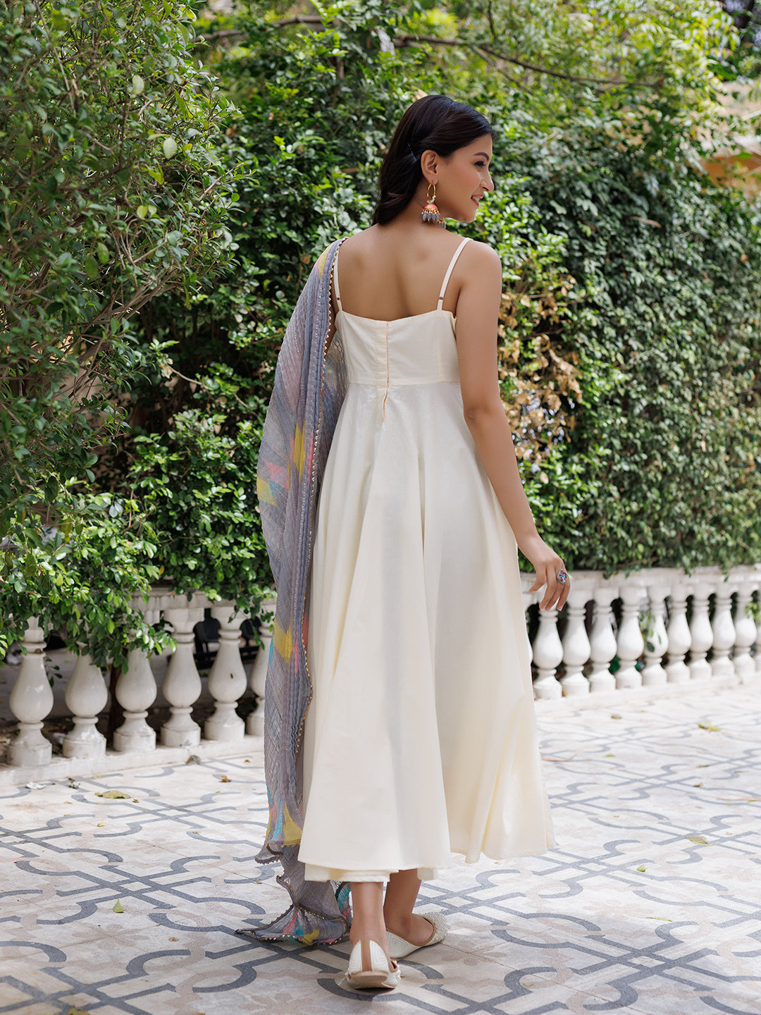 Antique White Kurta Pants Set