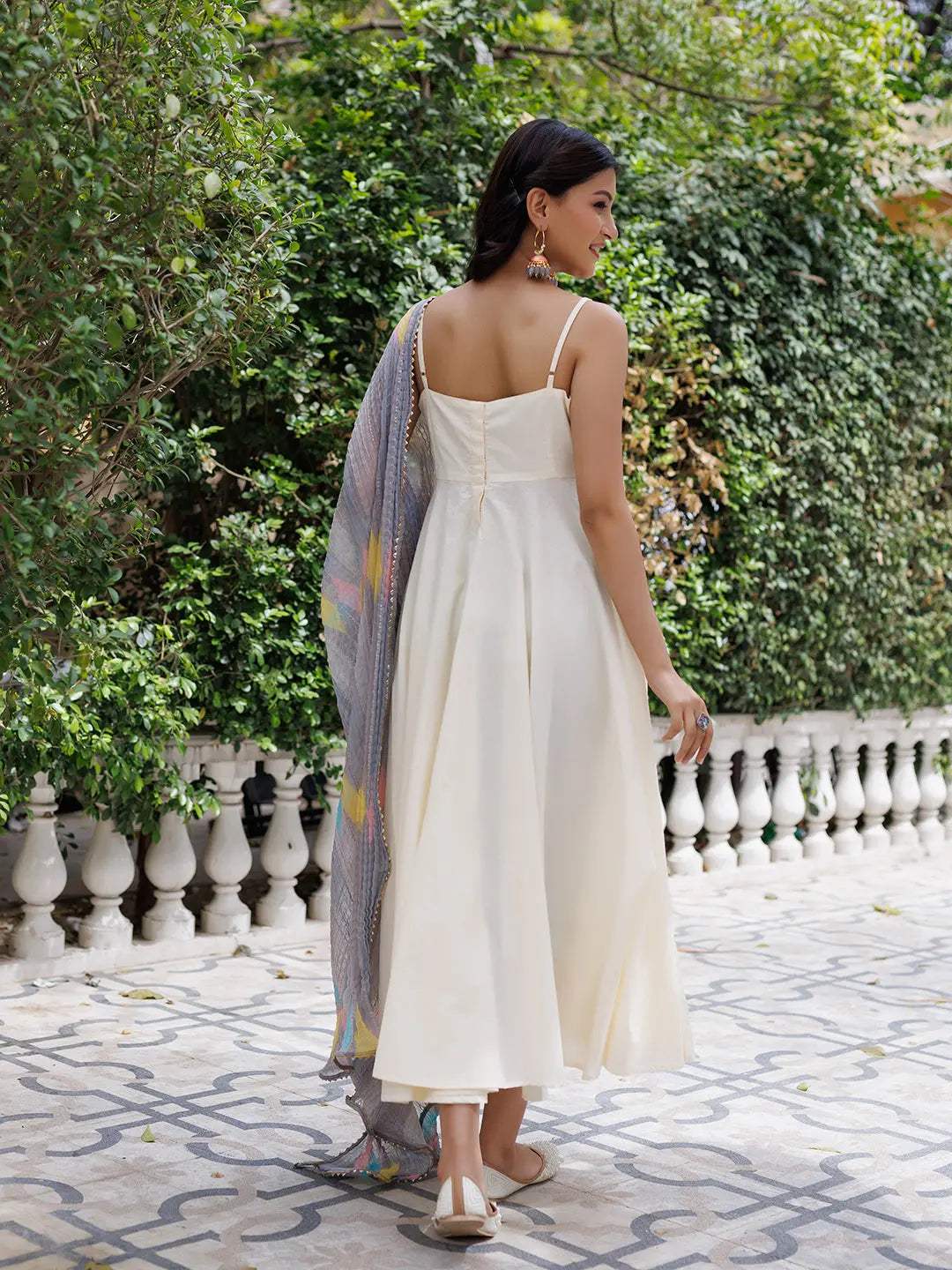 Antique White Kurta Pants Set Ragavi