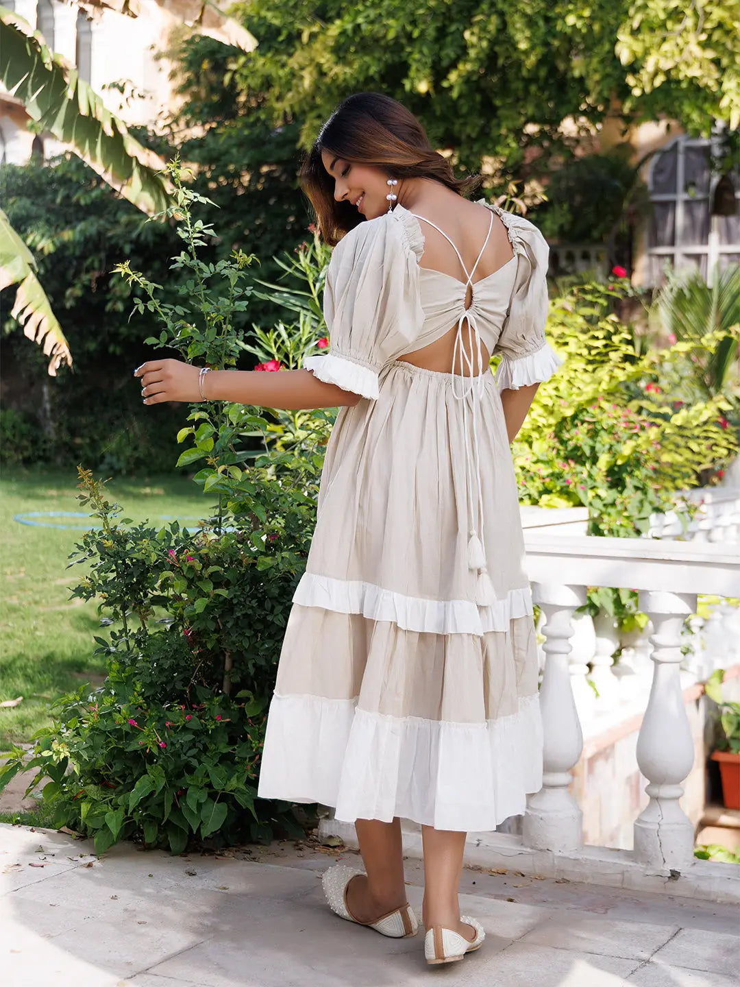 Castle Wall Cotton Dress Ragavi