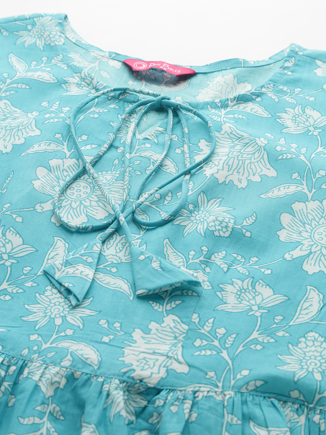 Diana Blue Peplum Pyjama Set