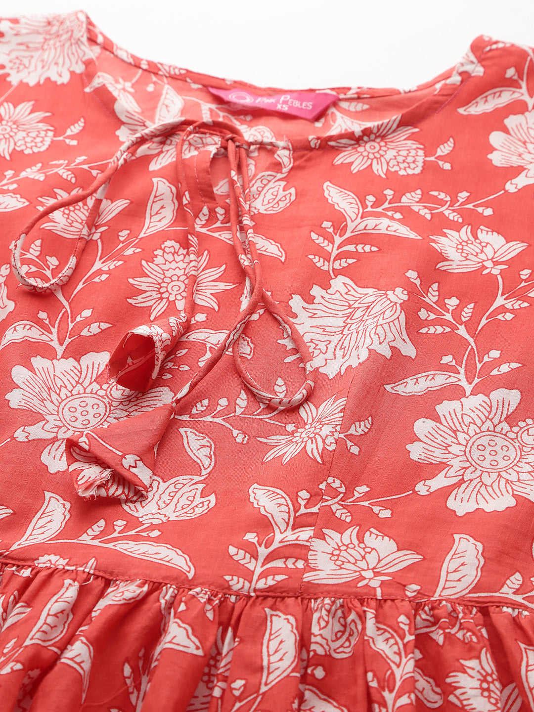 Diana Red Peplum Pyjama Set