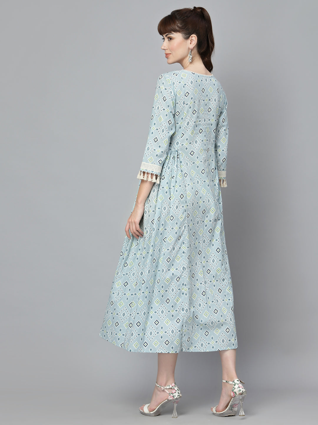 Elisa Blue Printed Kurti