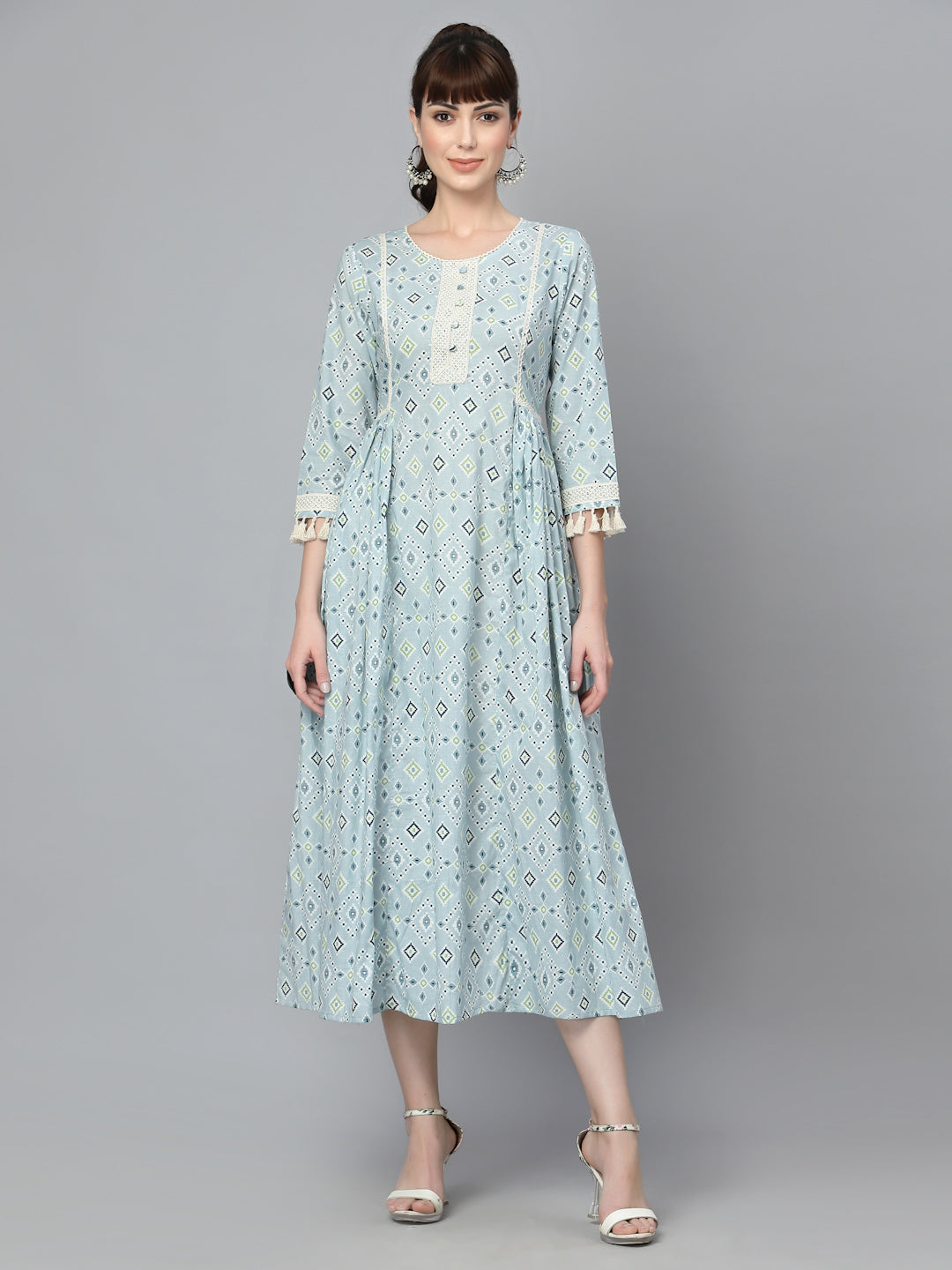 Elisa Blue Printed Kurti