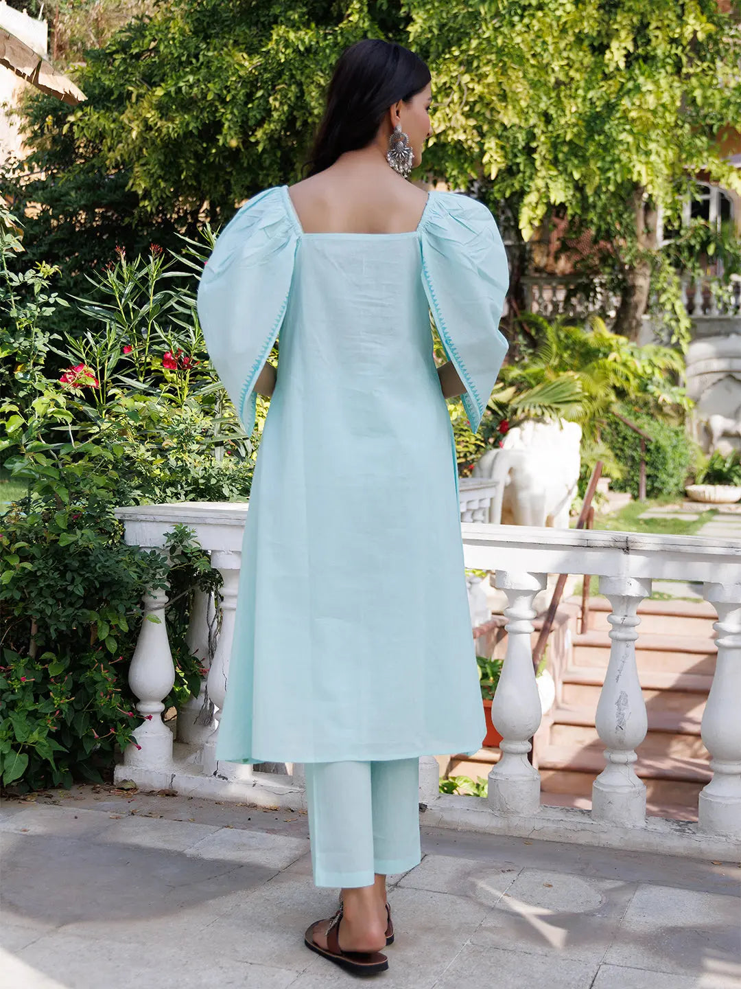 Glacier Blue Kurta Set Ragavi
