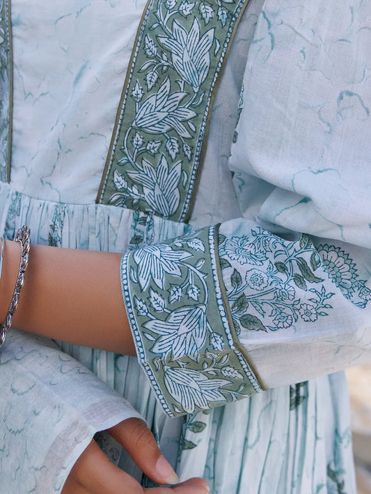 Glacier Green Kurta Set Ragavi