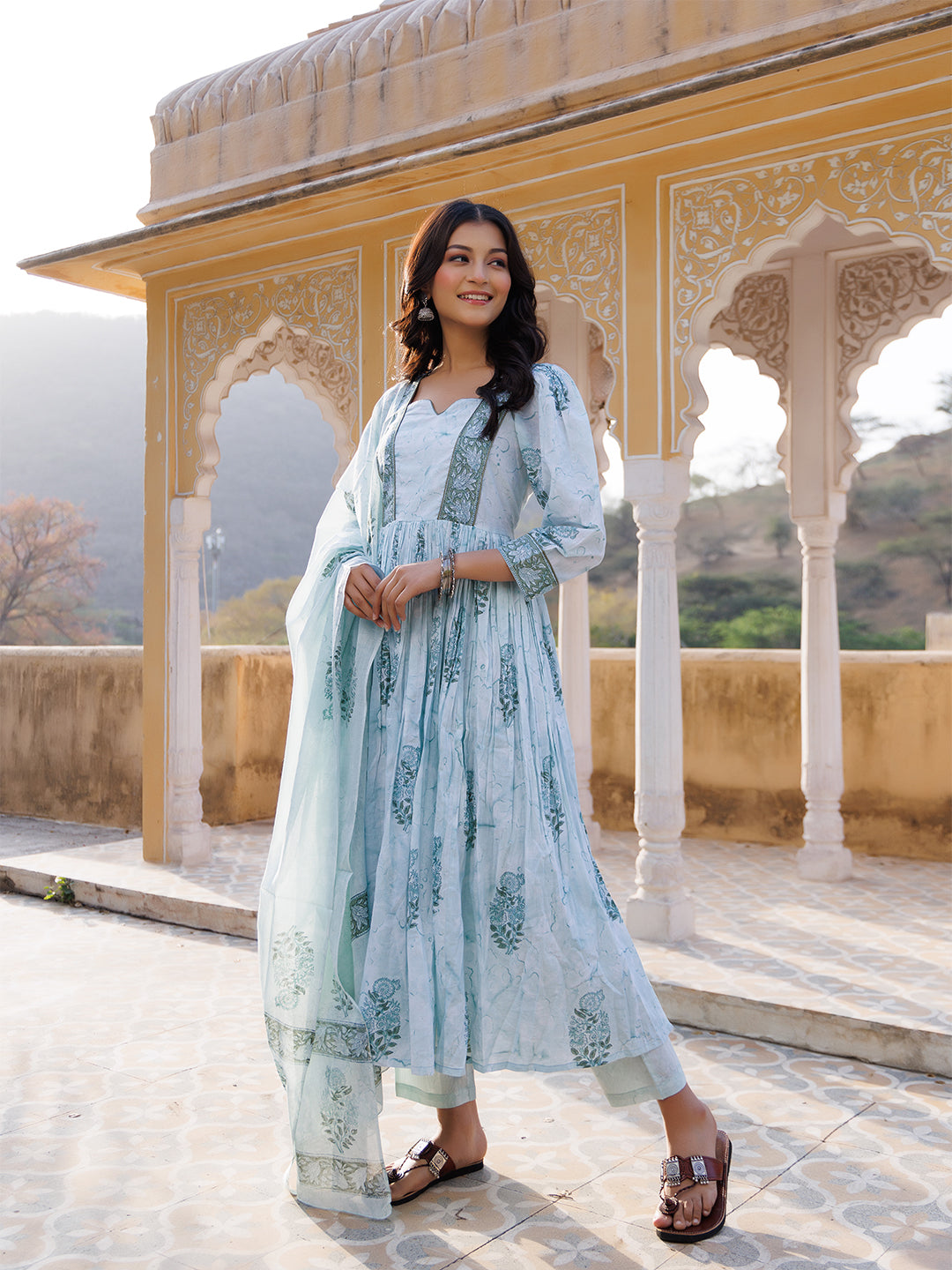 Glacier Green Kurta Set