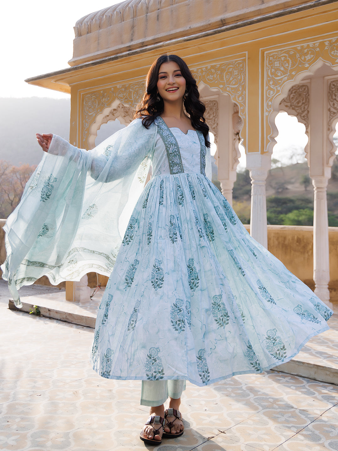 Glacier Green Kurta Set