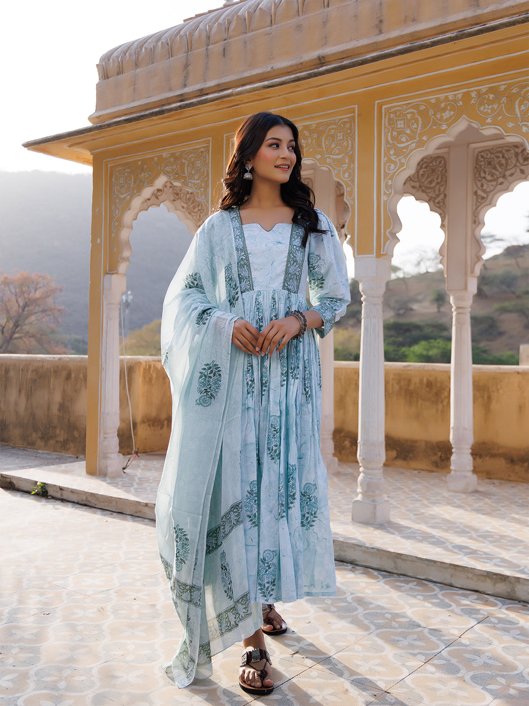 Glacier Green Kurta Set