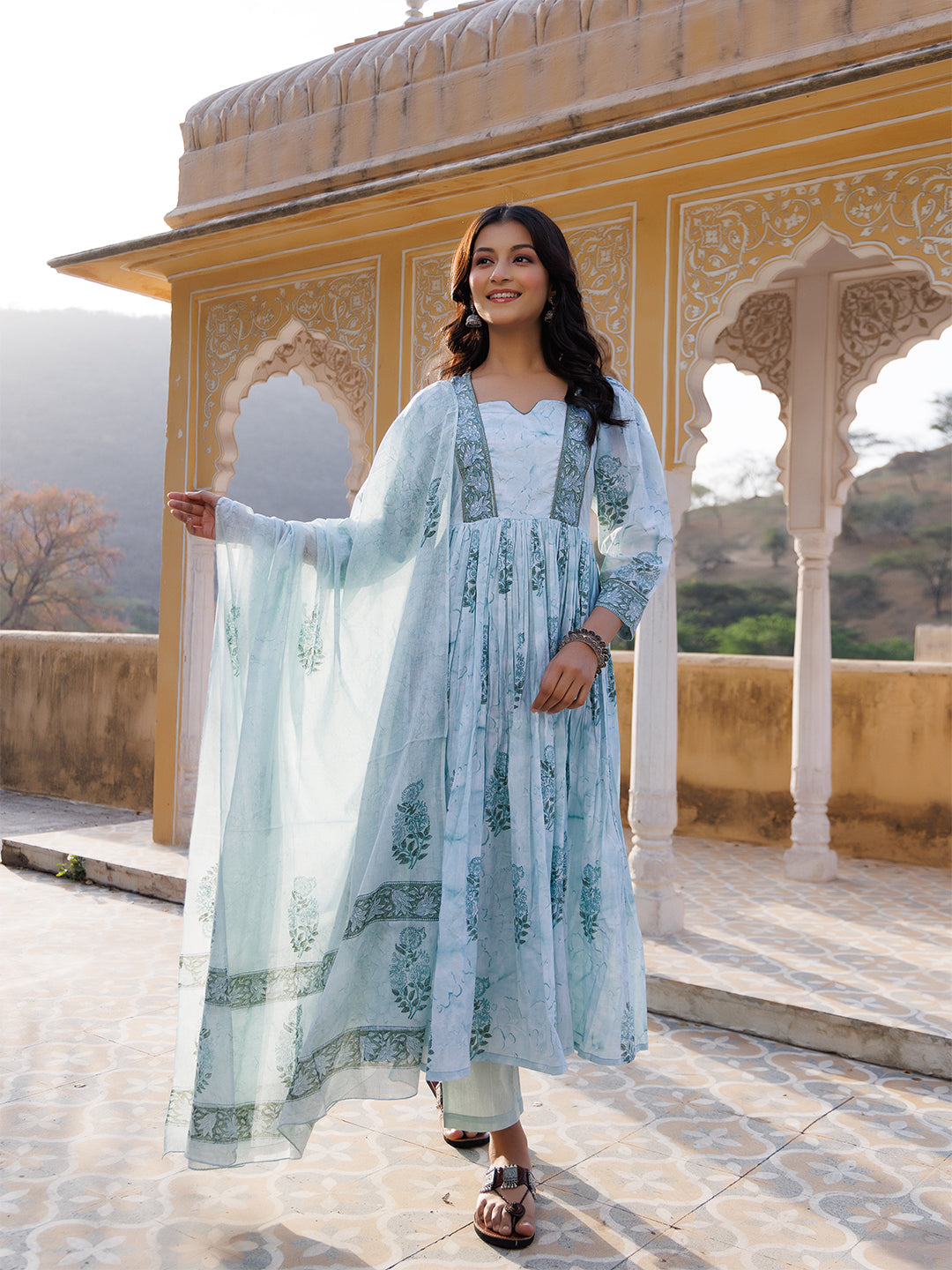 Glacier Green Kurta Set