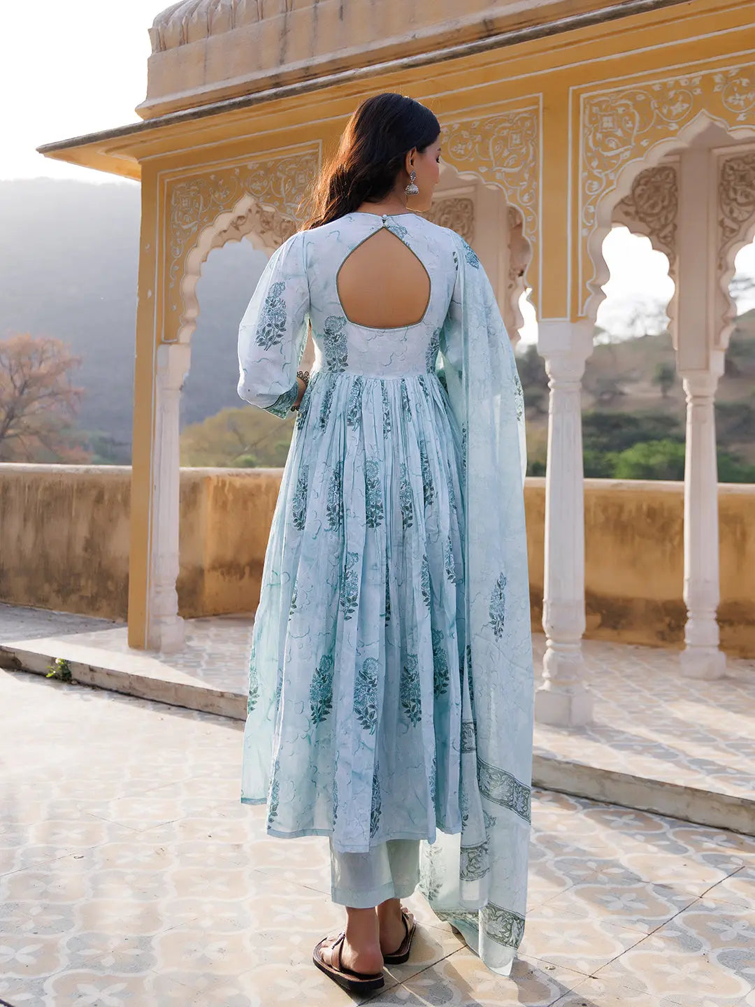 Glacier Green Kurta Set Ragavi