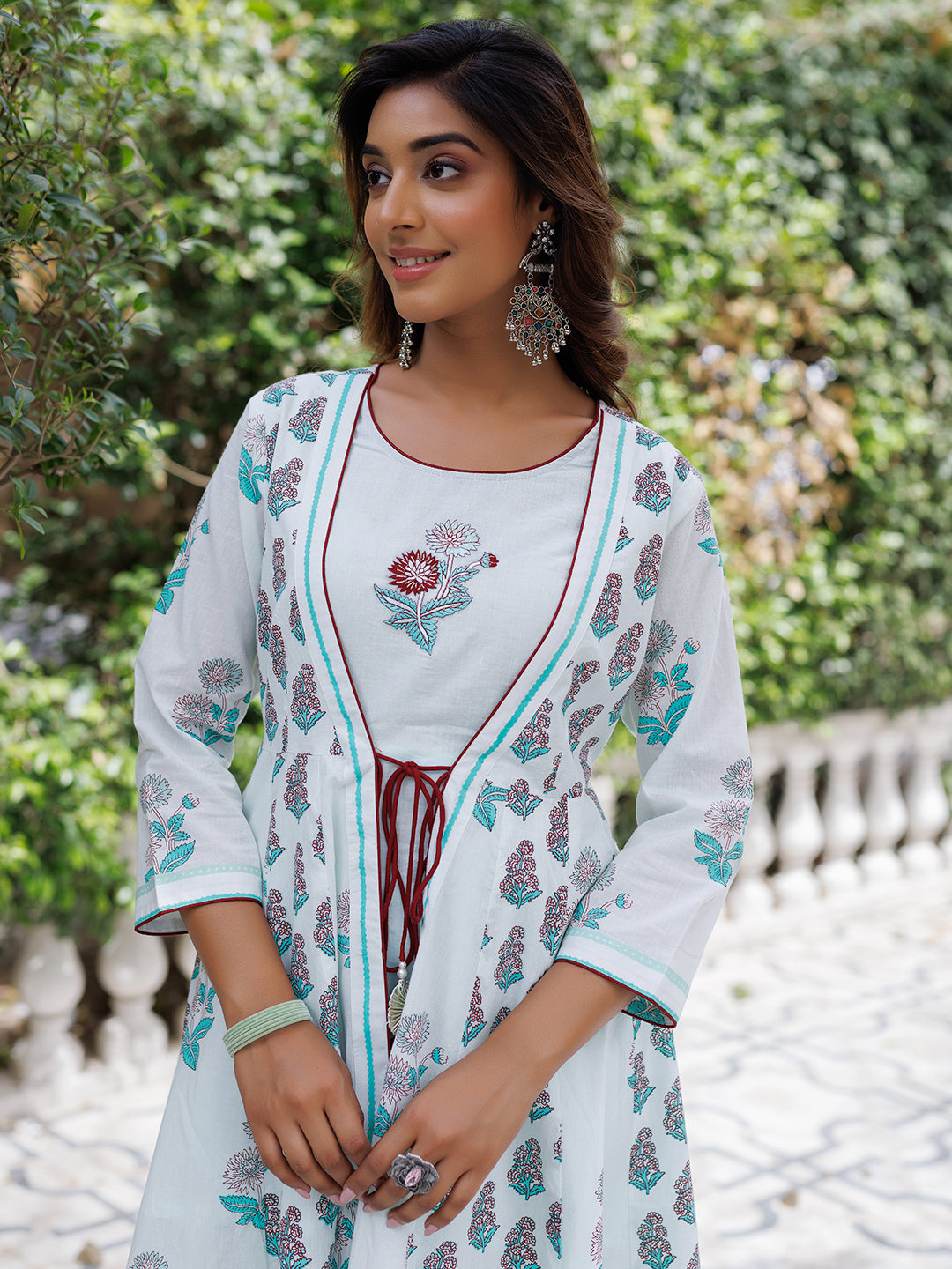 Glass Blue Kurta Set