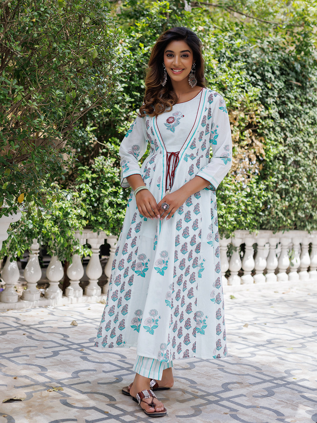 Glass Blue Kurta Set