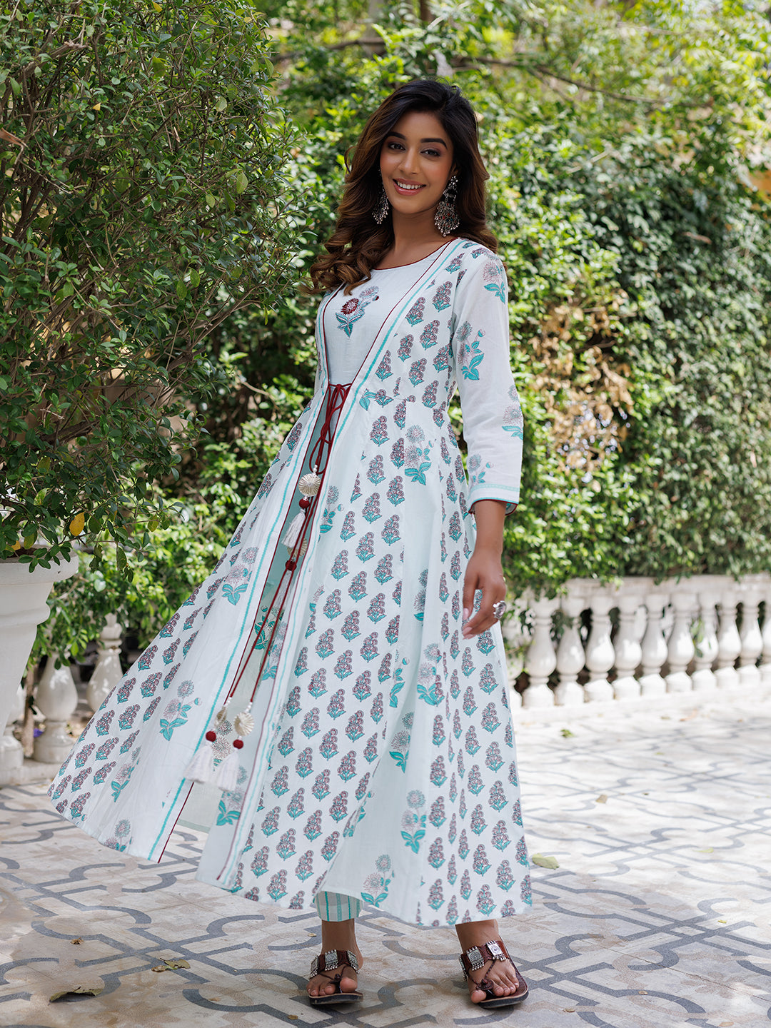 Glass Blue Kurta Set