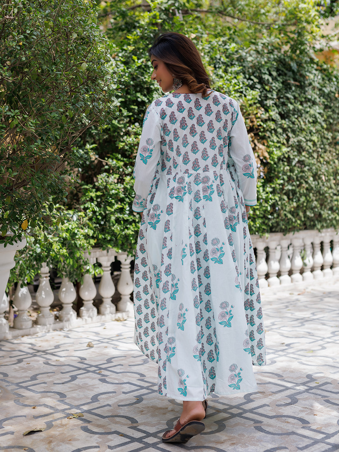 Glass Blue Kurta Set