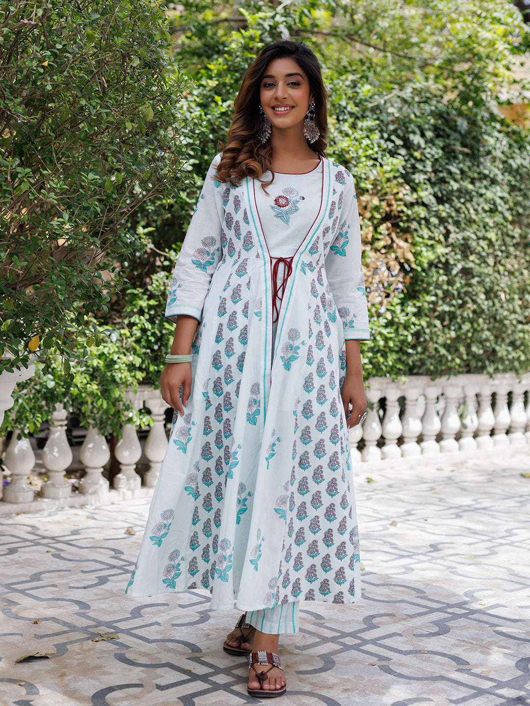 Glass Blue Kurta Set