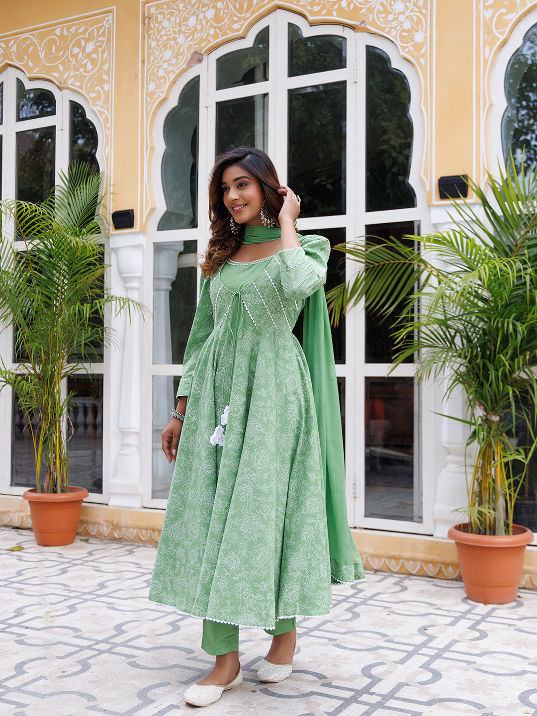 Green Tea Kurta Set