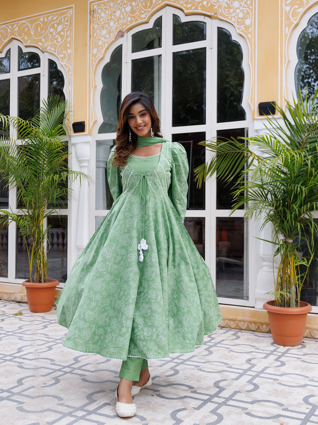 Green Tea Kurta Set